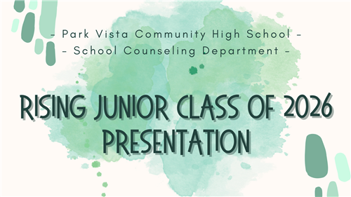 Rising Junior Class of 2026 Spring Presentation
